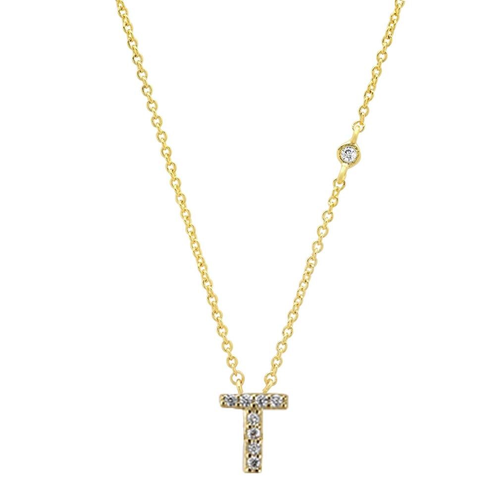 Mini Initials Letter Necklace
