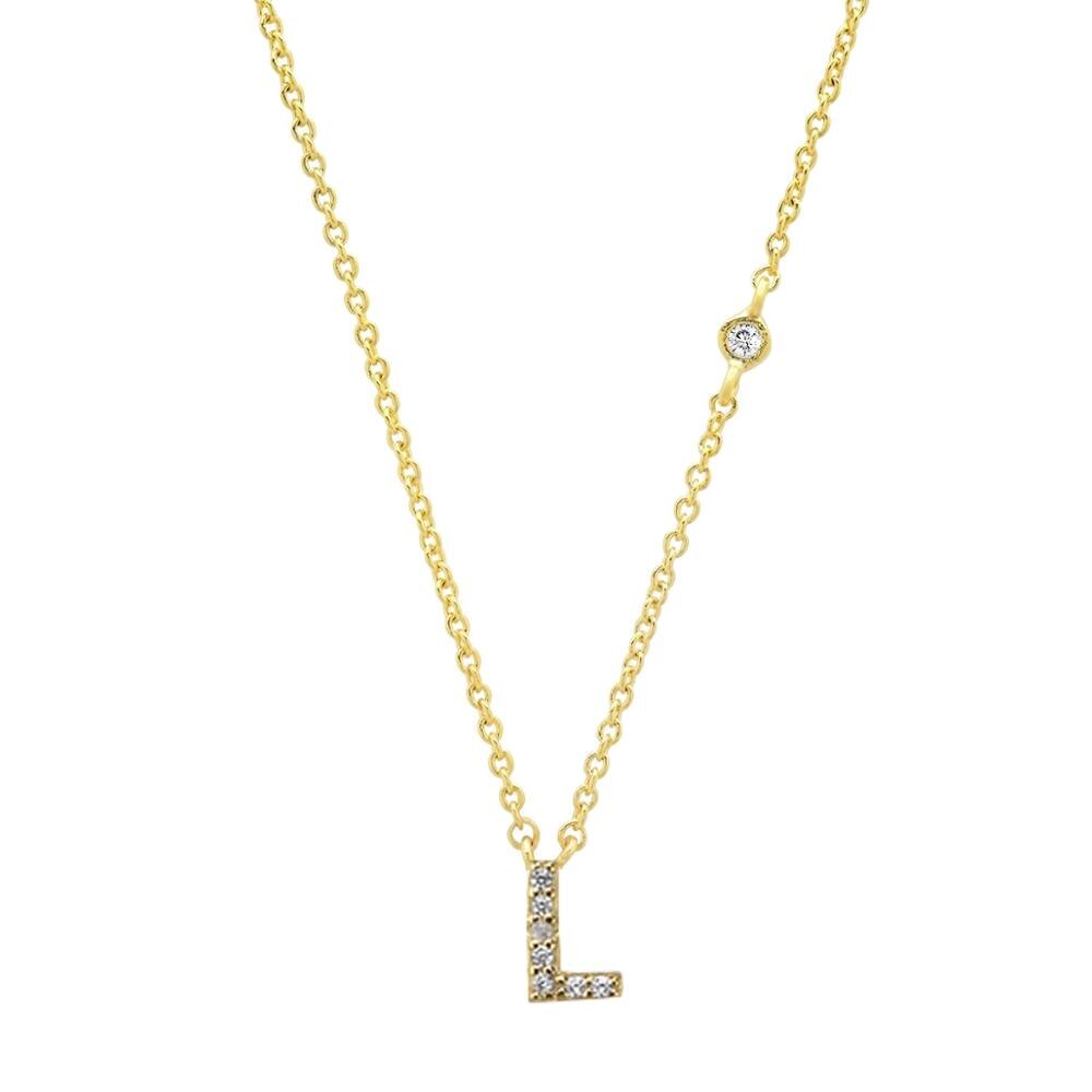 Mini Initials Letter Necklace